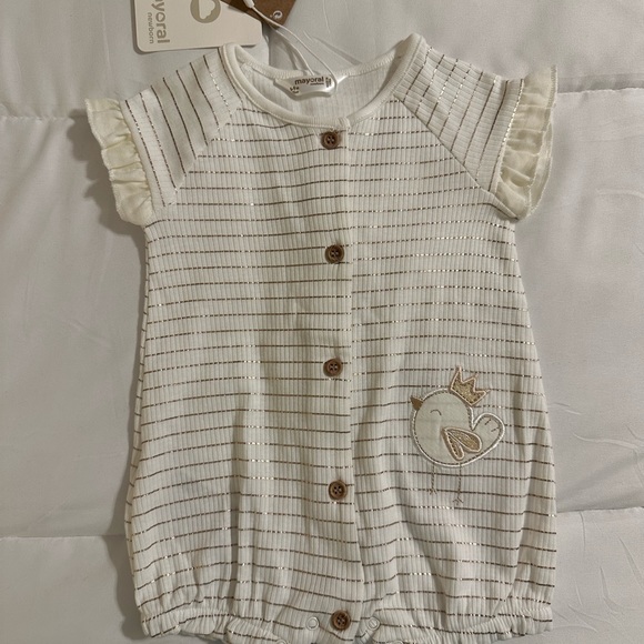 NWT mayoral 6-9 month jumper. Gold and ivory - Picture 1 of 3
